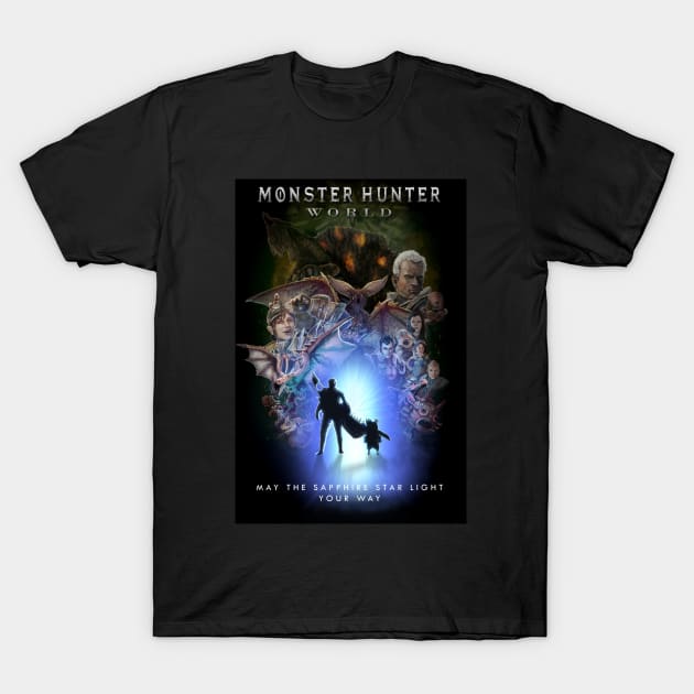 Monster Hunter World T-Shirt by bside7715